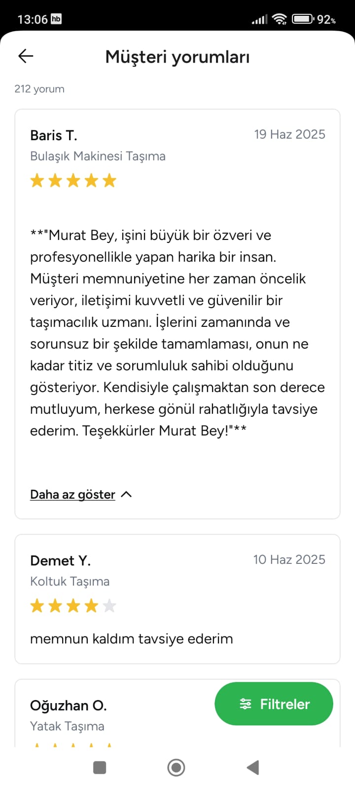 Müşteri yorumu 4