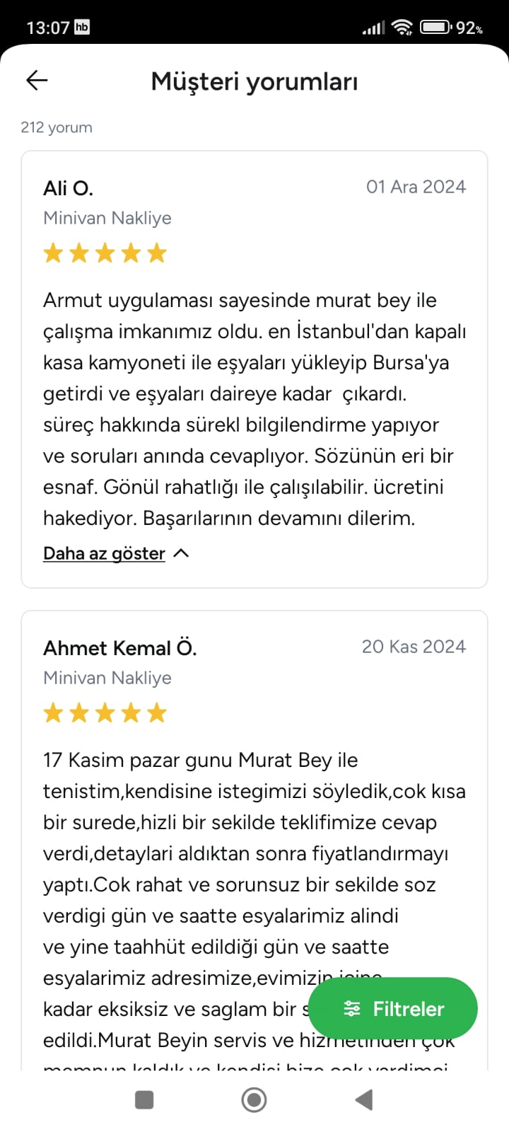 Müşteri yorumu 5