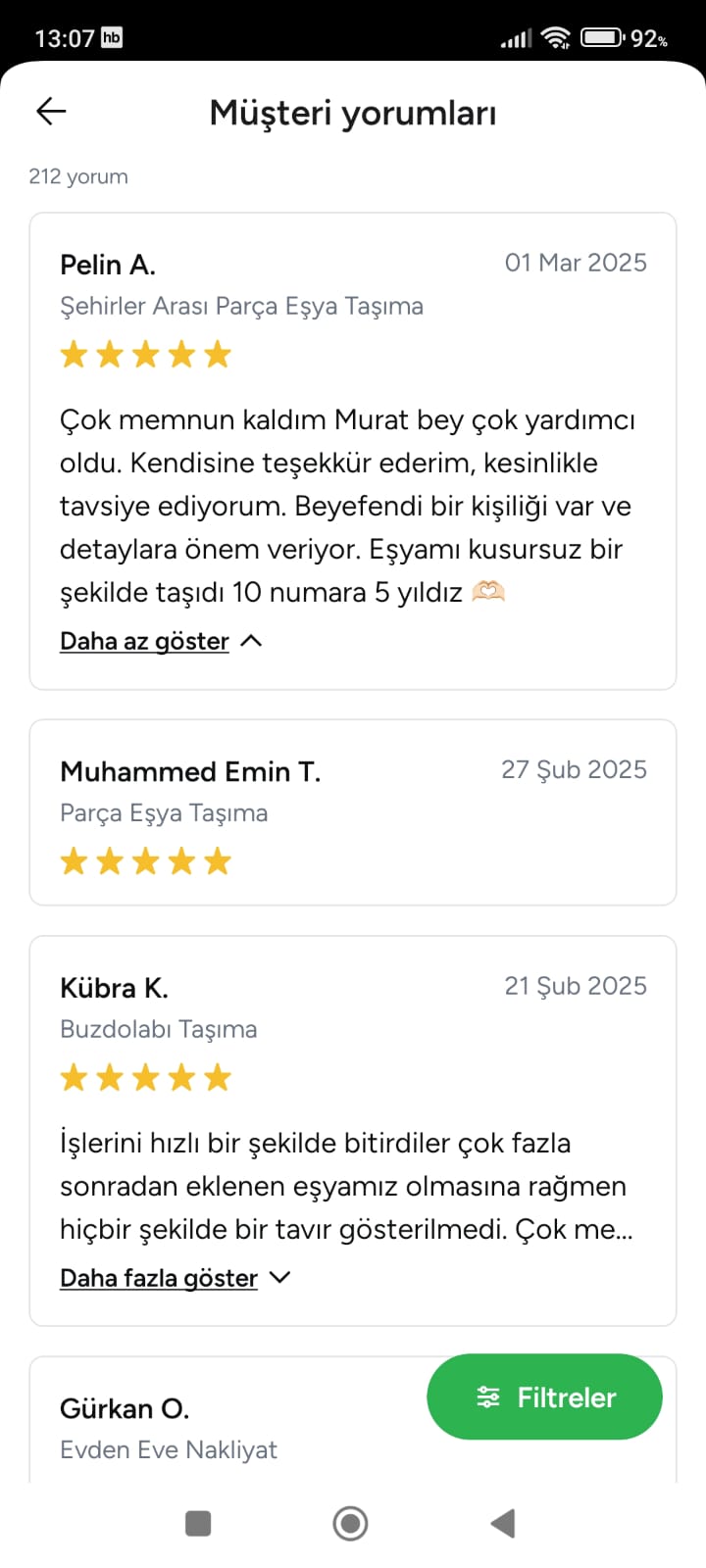 Müşteri yorumu 8